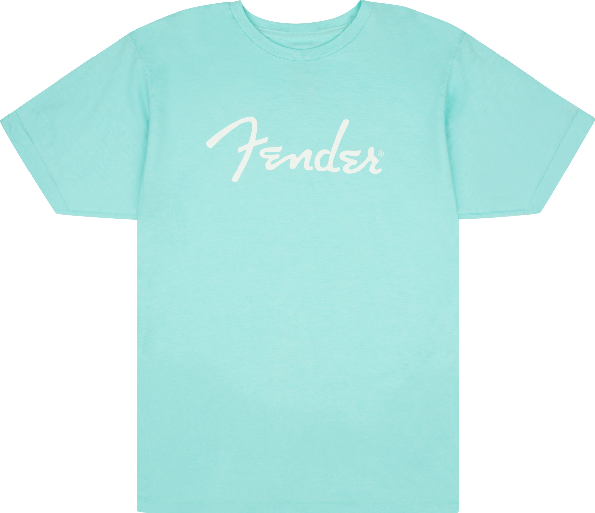 Fender Spaghetti Logo T-Shirt - Daphne Blue