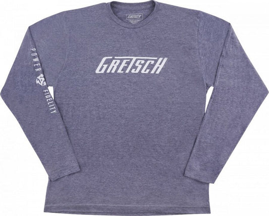 Gretsch Power and Fidelity Long Sleeve T-Shirt - Grey