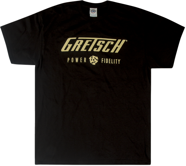 Gretsch Power & Fidelity Logo T-Shirt - Medium