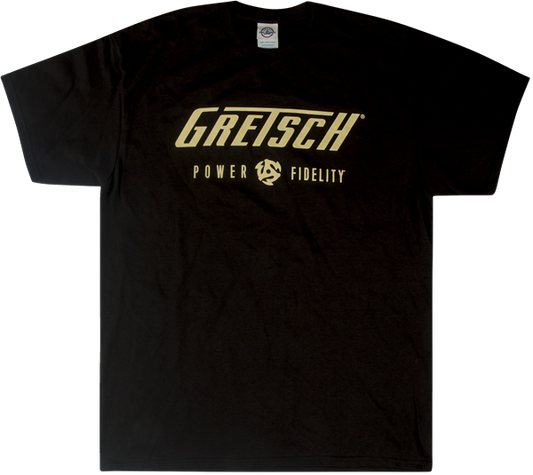 Gretsch Power & Fidelity Logo T-Shirt - Medium
