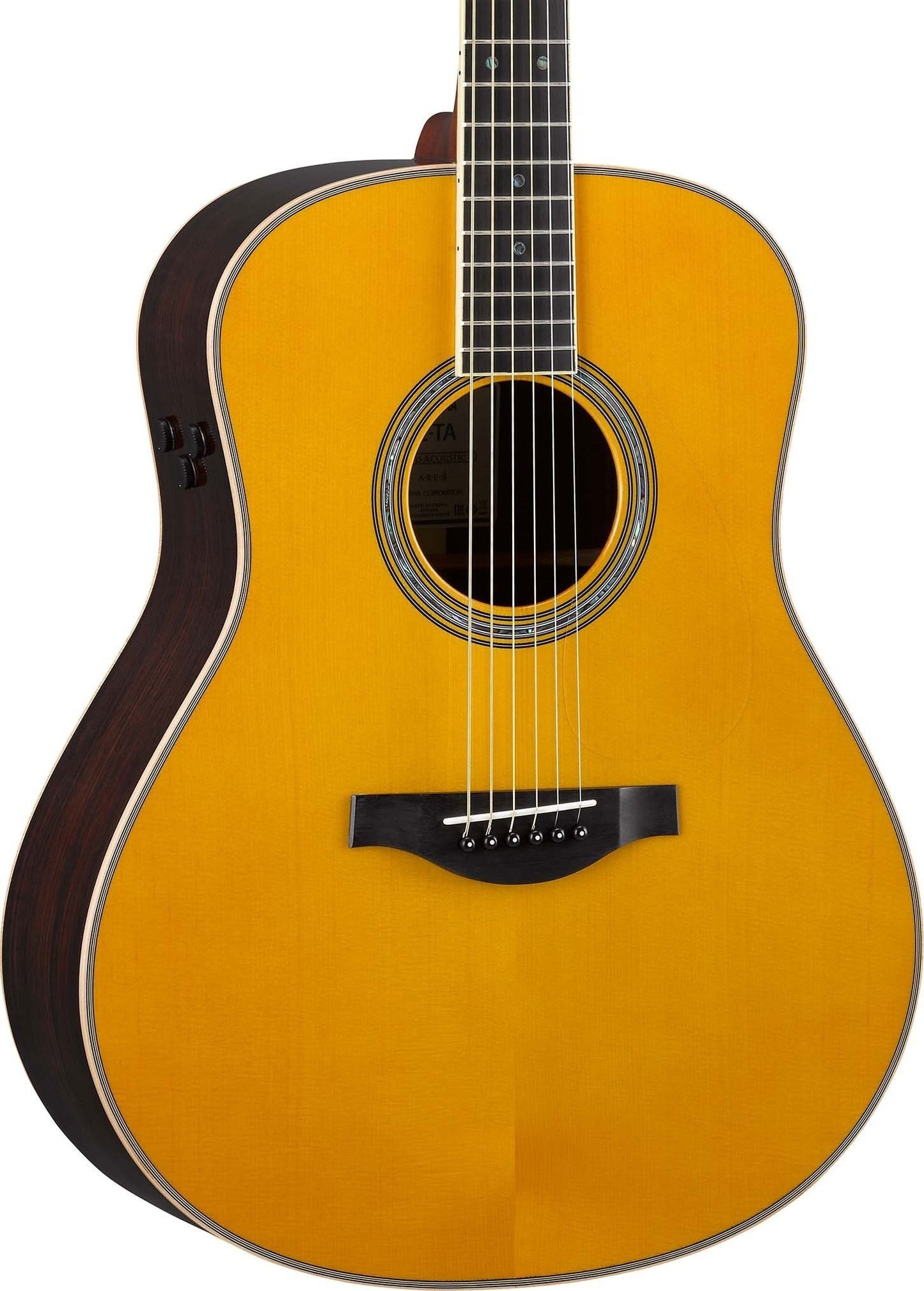 Yamaha Transacoustic LL-TA Dreadnought - All Solid - Vintage Tint