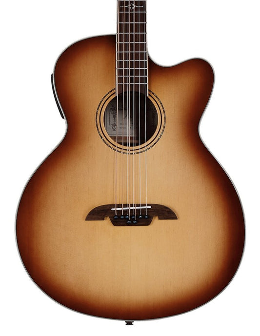 Alvarez ABT60CE Baritone 8-String Acoustic - Shadowburst w/ Cutaway & Pickup