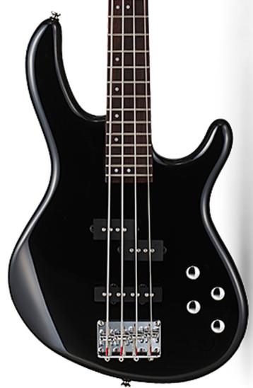 Cort Action Plus 4-String Bass - Gloss Black