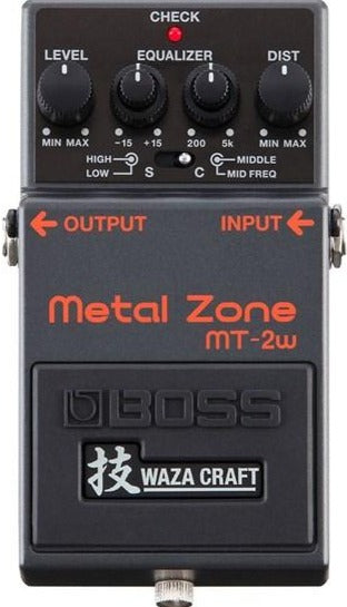 Boss MT2W Metal Zone Distortion Pedal - Waza Craft