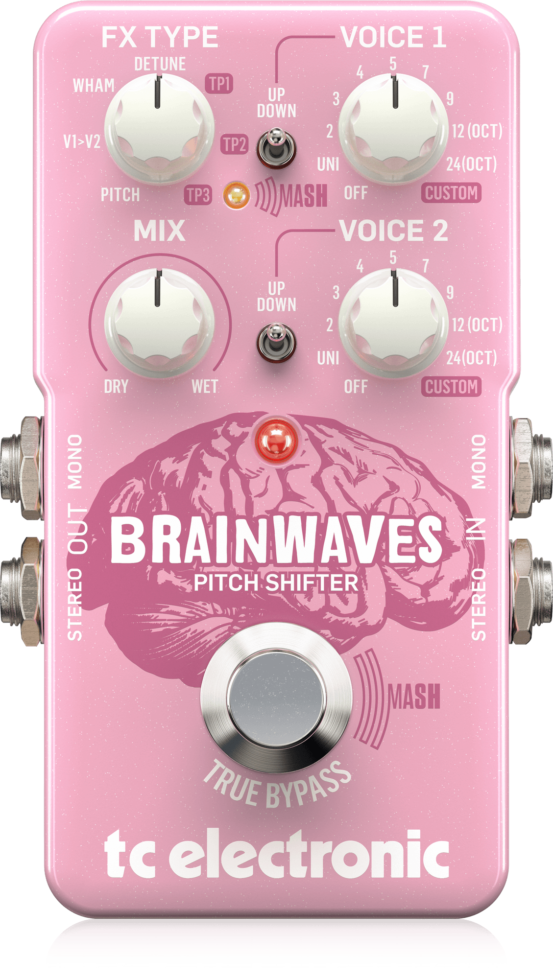 guitar pitch shifter pedal TC Electronic Brainwaves Pitch Shifter Pedal