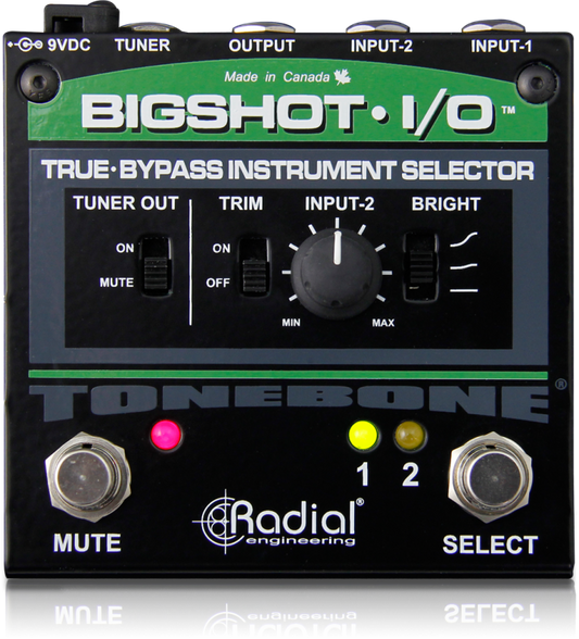 Radial Bigshot I/O - True Bypass Instrument Selector