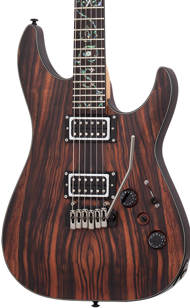 SCHECTER C-1 EXOTIC TREM EBONY