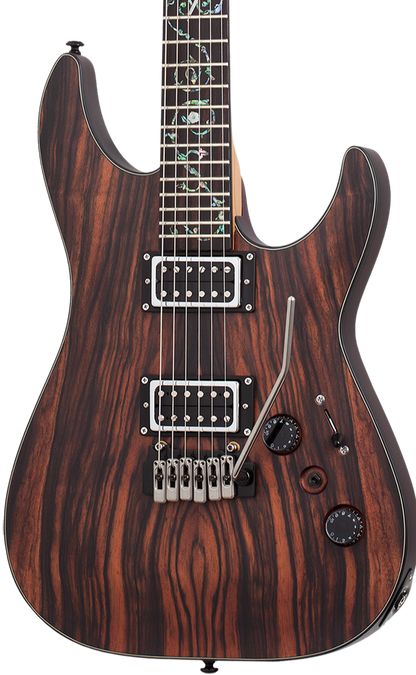 SCHECTER C-1 EXOTIC TREM EBONY