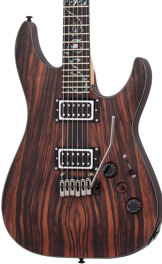 SCHECTER C-1 EXOTIC TREM EBONY