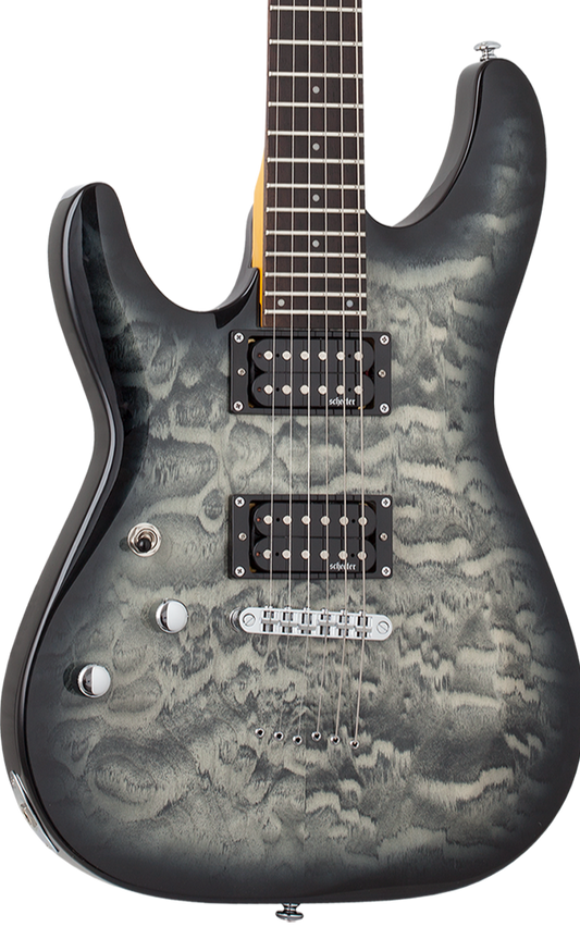 Schecter C-6 Plus - Charcoal Burst - Left-Handed