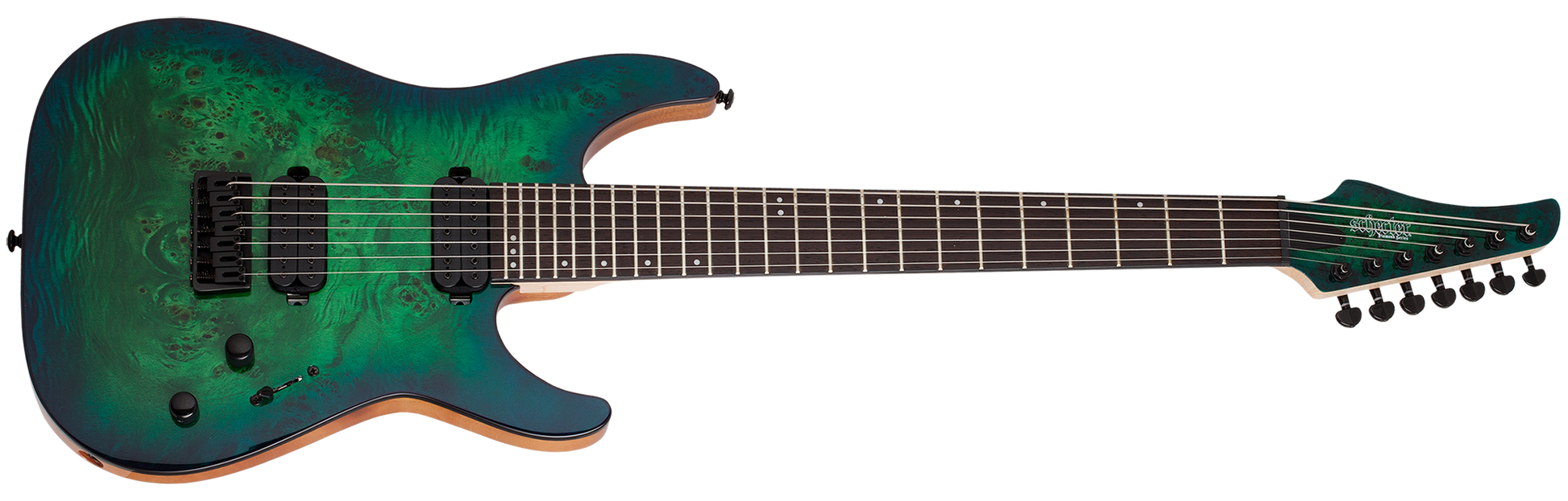 Schecter C 7 Pro 7 String Aqua Burst Guitar Brothers Online