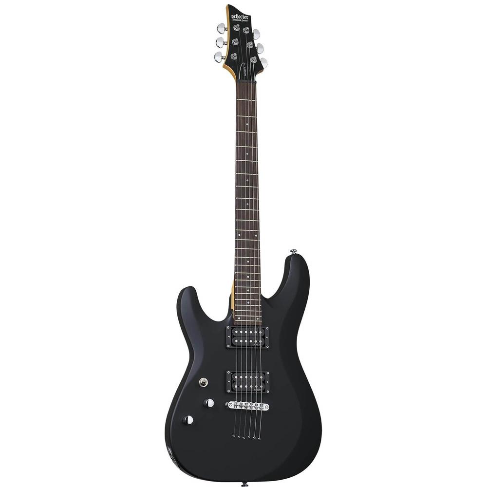 Schecter C-6 Deluxe - Satin Black - Left-handed