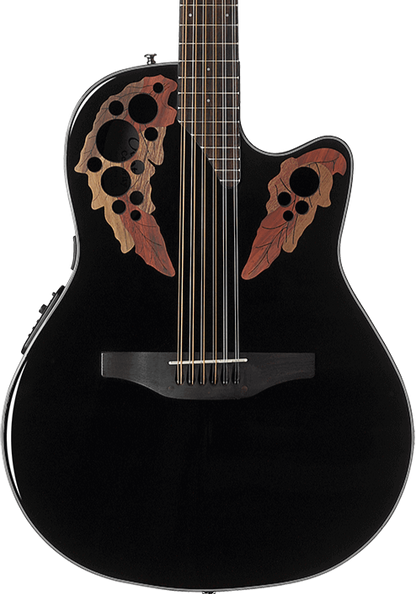 OVATION CELEBRITY ELITE 12-STRING MID DEPTH -  BLACK