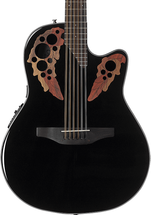 OVATION CELEBRITY ELITE 12-STRING MID DEPTH -  BLACK