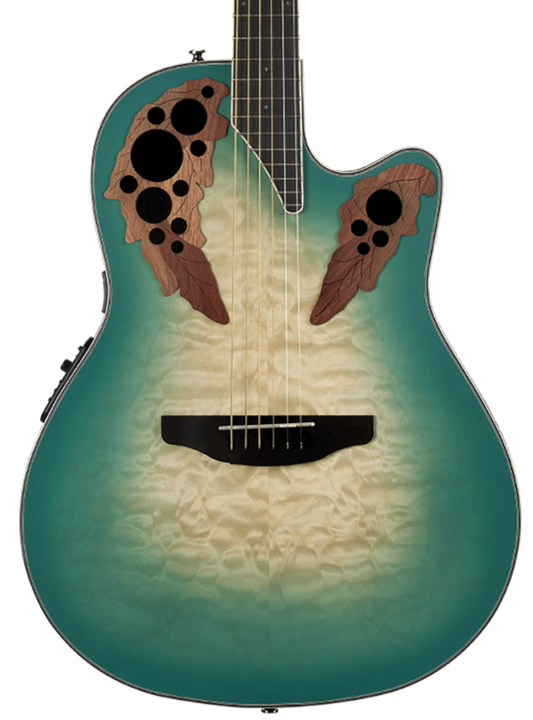 Ovation CE44X-9B Celebrity Elite Exotic Mid Depth - Mint Green