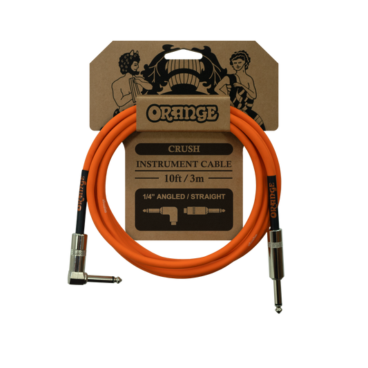 Orange Crush 10ft Instrument Cable - Angled