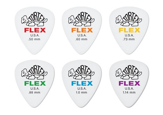 Dunlop Tortex Flex Standard Guitar Picks - 12 Packs