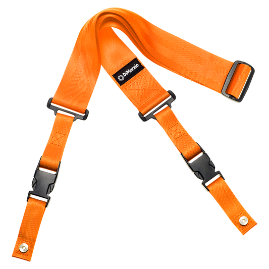 DIMARZIO CLIPLOCK STRAP NEON ORANGE