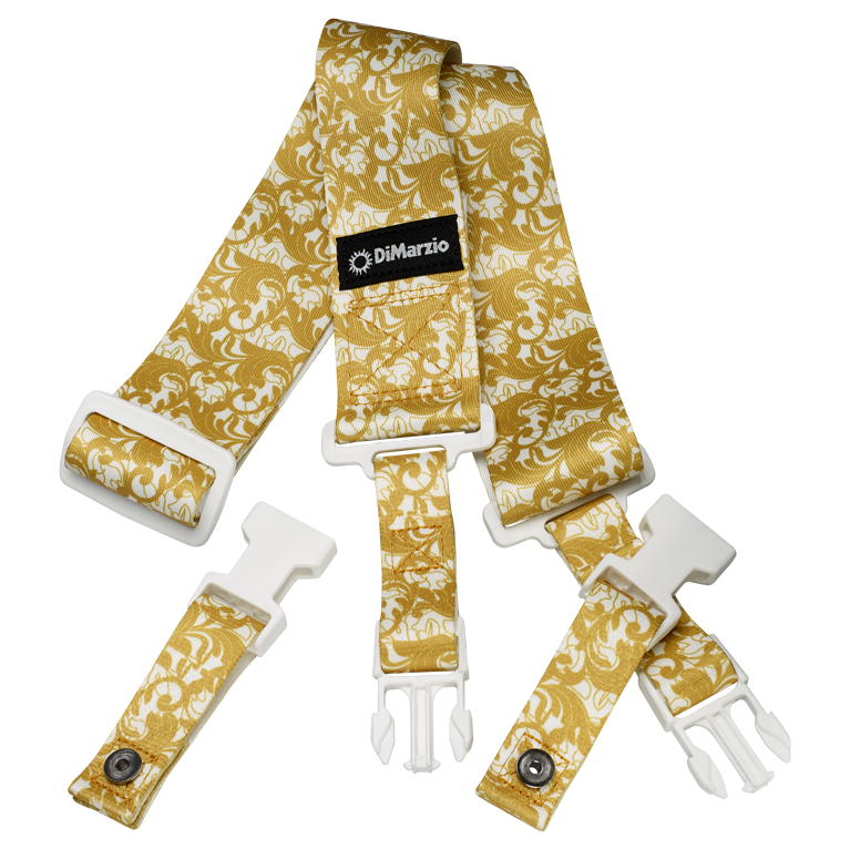 DIMARZIO STEVE VAI CLIPLOCK — UTOPIA WHITE & GOLD DD2251