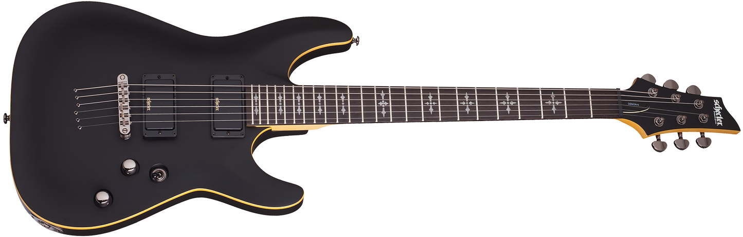 Schecter Demon-6 Electric Guitar Aged Satin Black