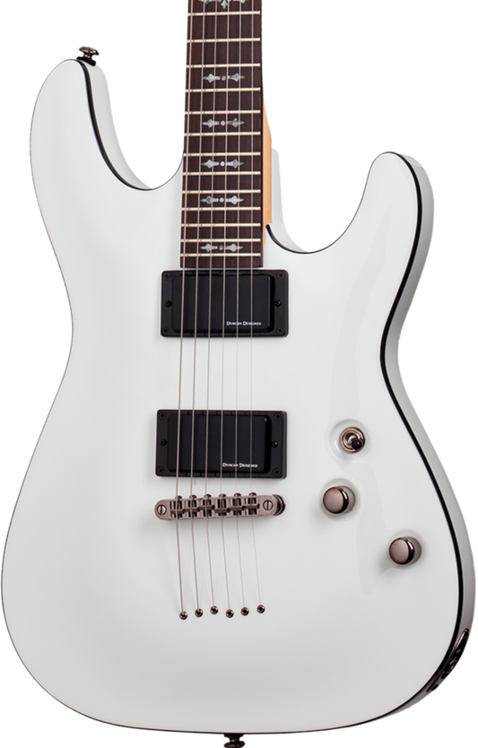 SCHECTER DEMON-6 VINTAGE WHITE