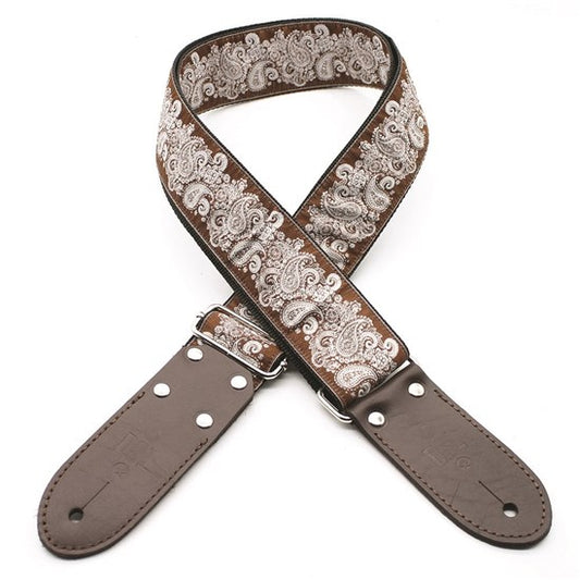 DSL JACQUARD PAISLEY STRAP - BROWN