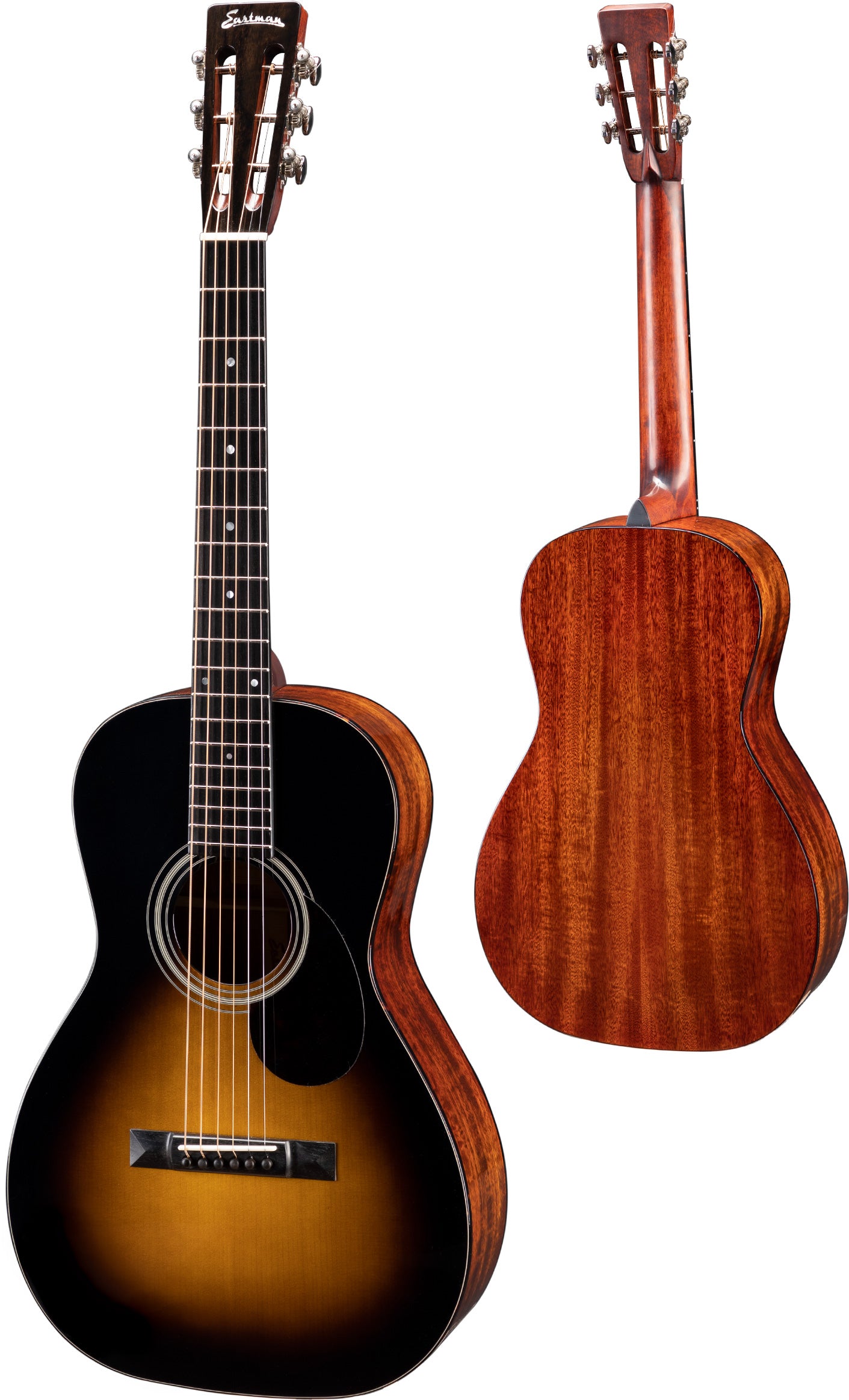 Eastman E10P All Solid Parlour Acoustic - Sunburst