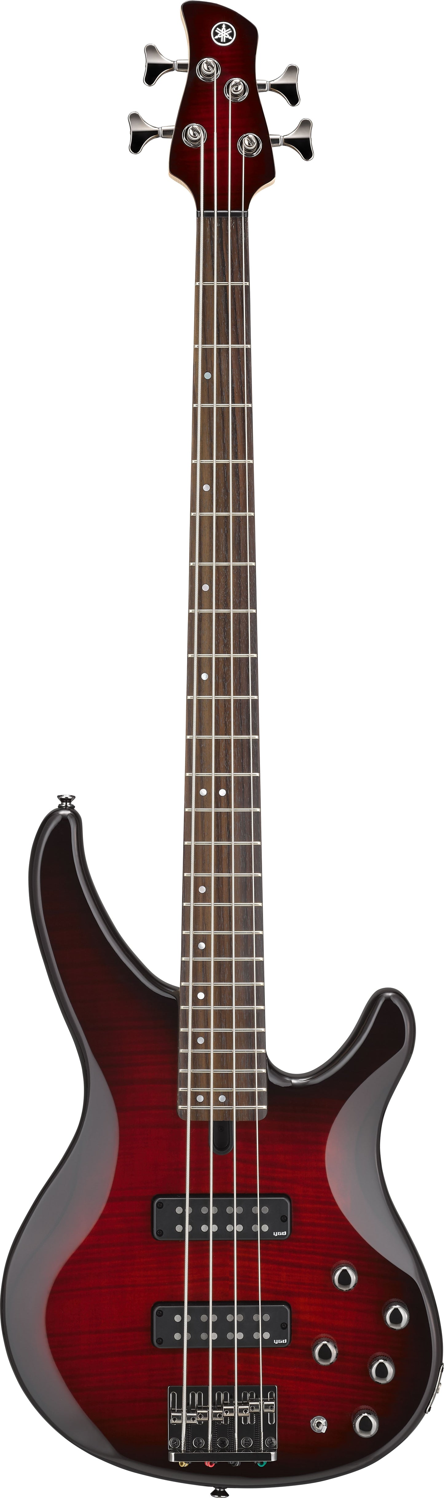 Yamaha TRBX604FM Bass - Dark Red Burst Flamed Maple Top