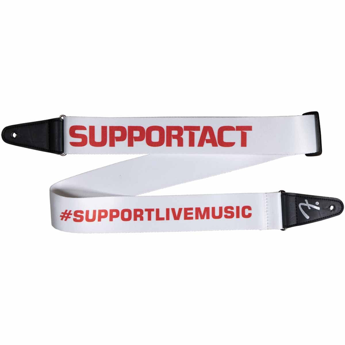 Fender FSR Support Act Charity Guitar Strap - White/red