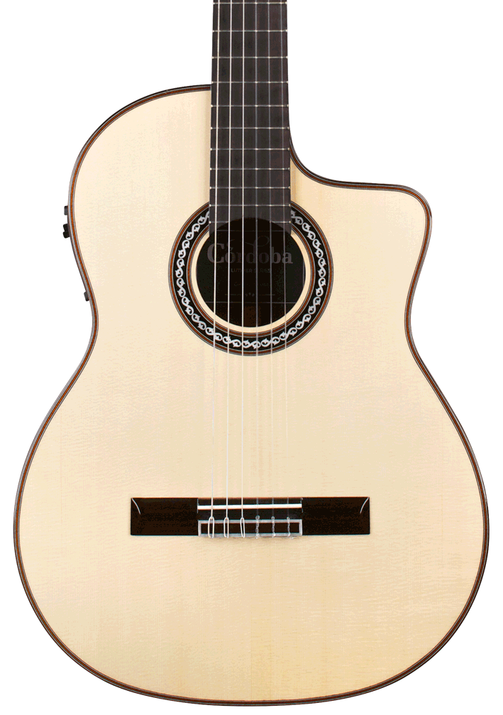 Cordoba GK Pro Negra Classical w/ Humidified Case