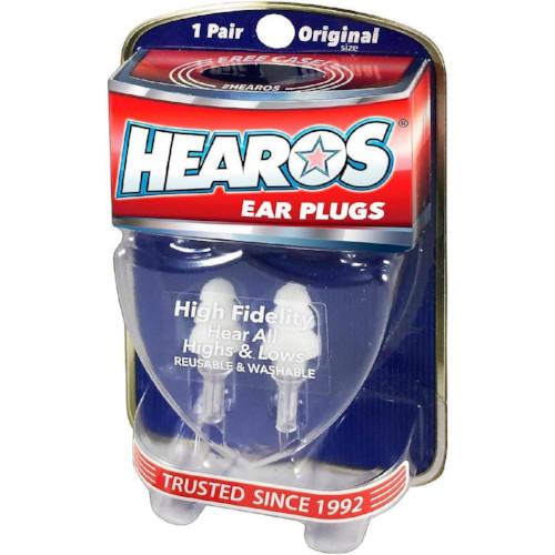 Hearos High Fidelity Musician's Ear Plugs One Pair + Case