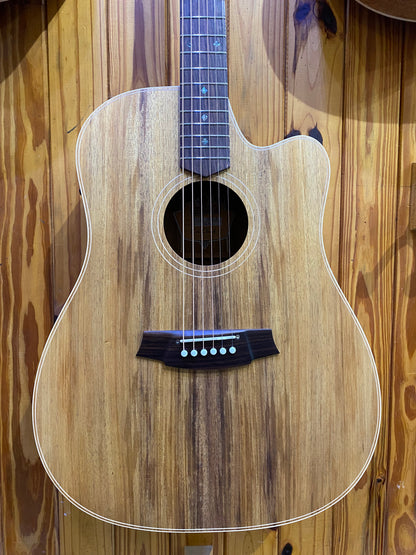 COLE CLARK FAT LADY FL2EC ALL BLACKWOOD - ROSEWOOD FINGERBOARD