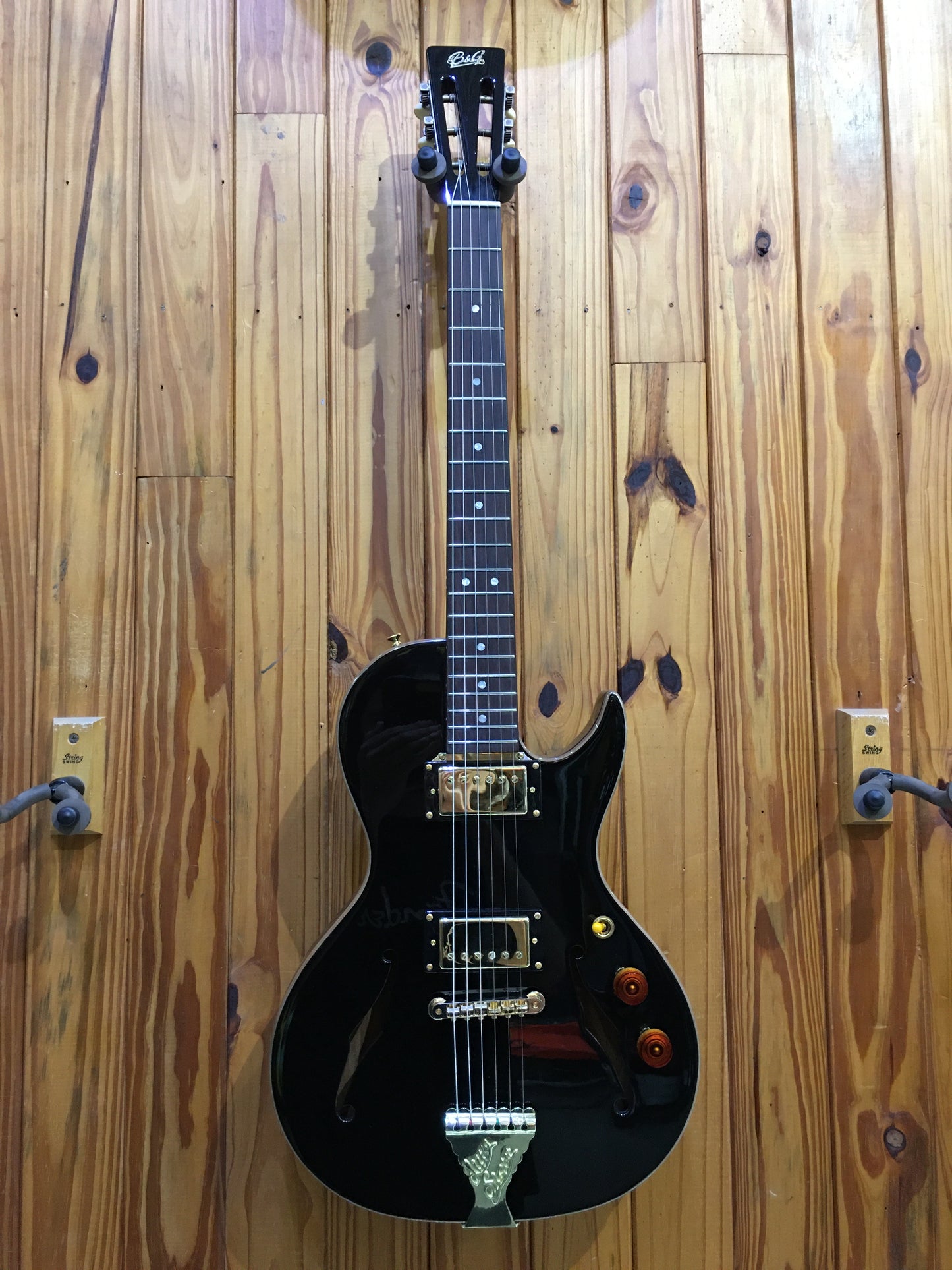 B&G Little Sister Crossroads Cutaway -Humbuckers - Midnight Ocean