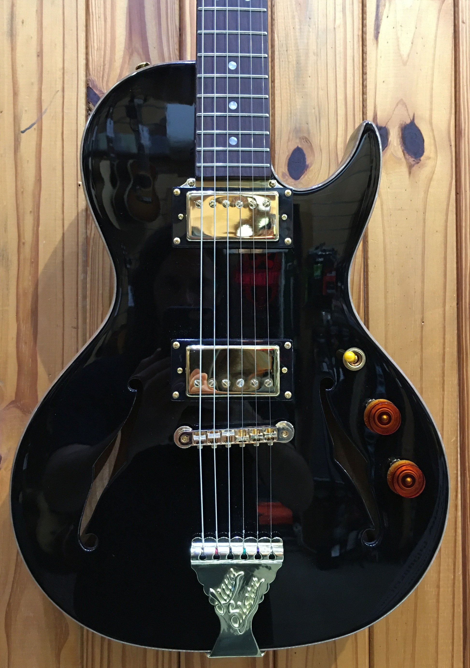 B&G Little Sister Crossroads Cutaway -Humbuckers - Midnight Ocean