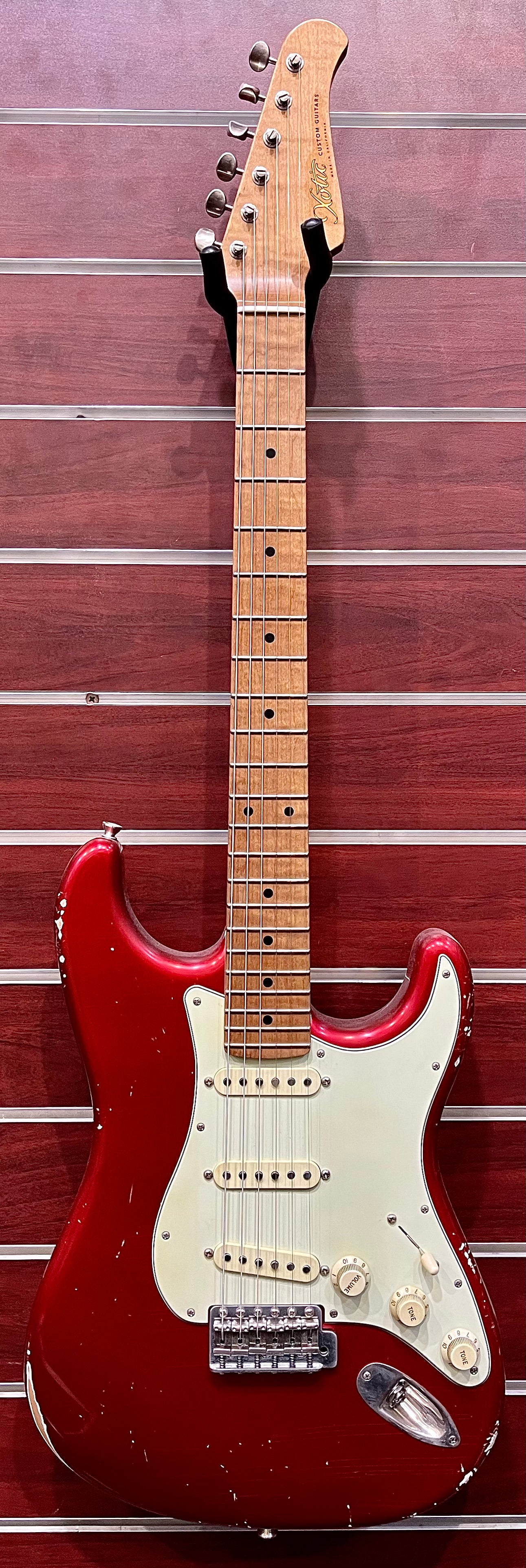 Xotic California Classic XSC-1 - Candy Apple Red - Medium Aged MN #1912
