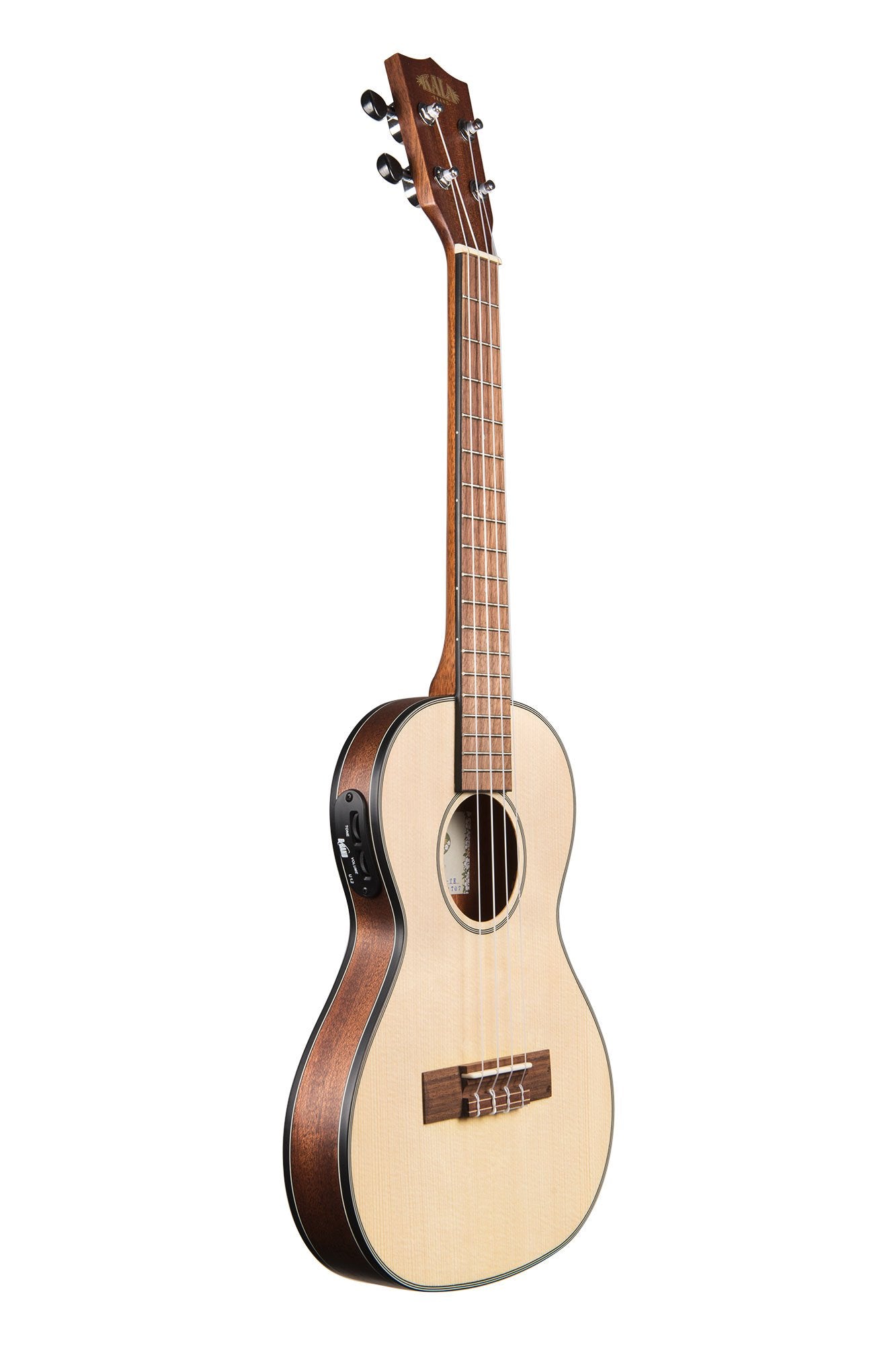 Kala KA-SSTU-TE Solid Spruce Travel Tenor Ukulele w/ Pickup