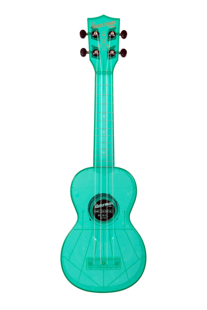 Kala Waterman Soprano Ukulele - Fluorescent Blue Raspberry