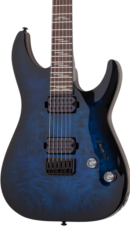 Schecter Omen Elite 6 Electric Guitar See-thru Blue Burst
