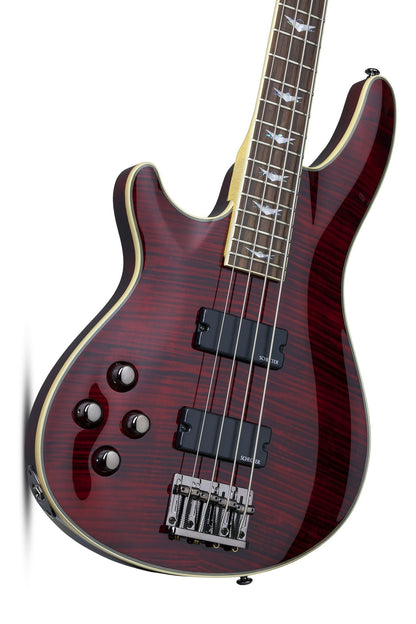 Schecter Omen Extreme-4 Bass - Black Cherry - Left Handed
