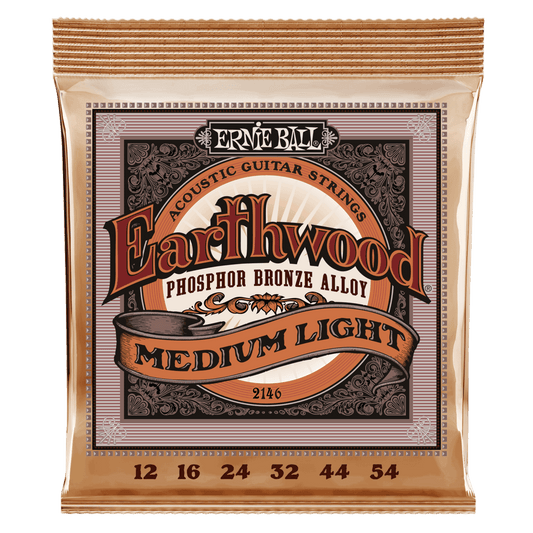 Ernie Ball Earthwood Medium/Light Phosphor Bronze - 12-54