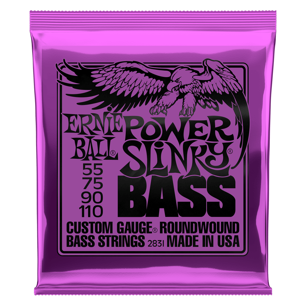 Ernie Ball Power Slinky Nickel Wound Electric Bass Strings - 55-110