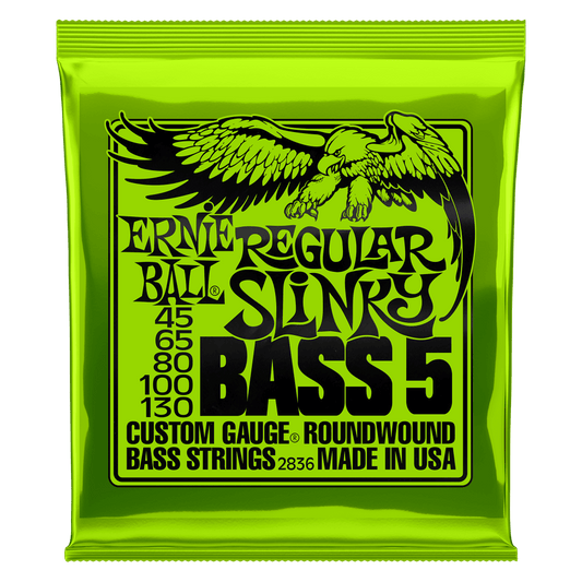 Ernie Ball Regular Slinky 5-String Bass Strings - 45-130