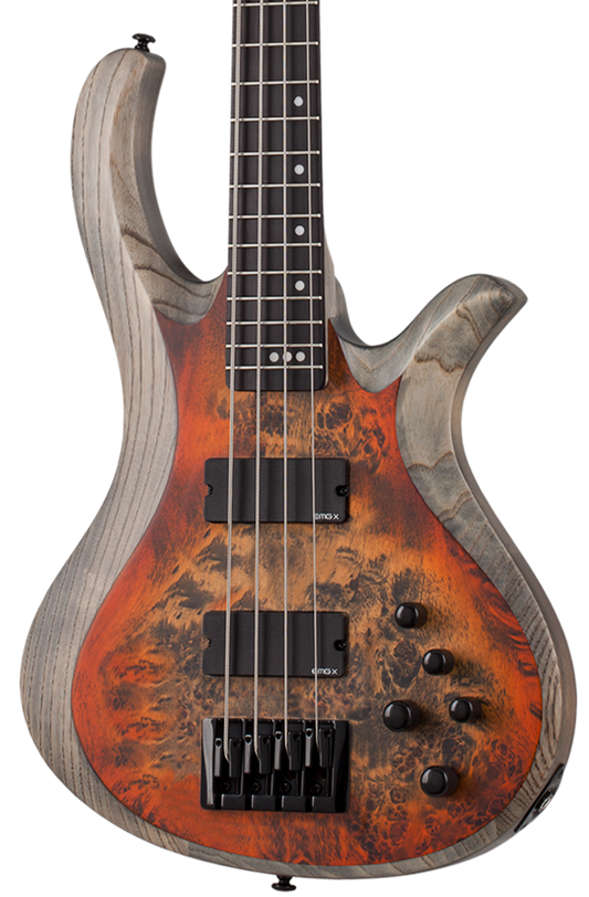 Schecter Riot-4 Bass - Inferno Burst