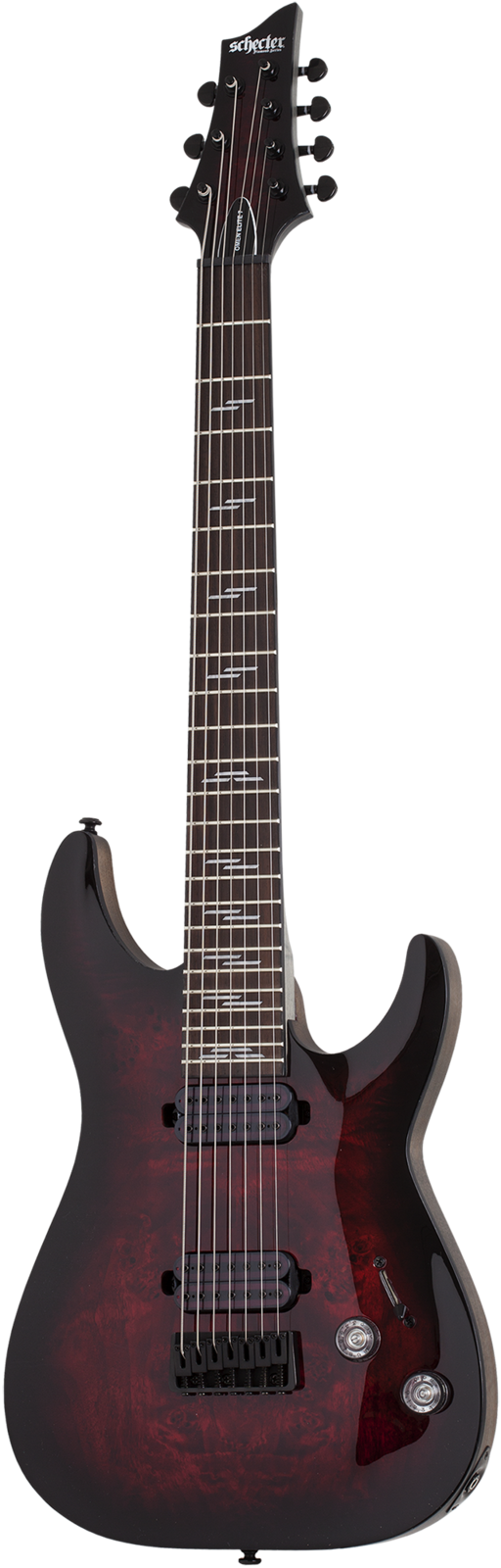 SCHECTER OMEN ELITE-7 - BLACK CHERRY BURST