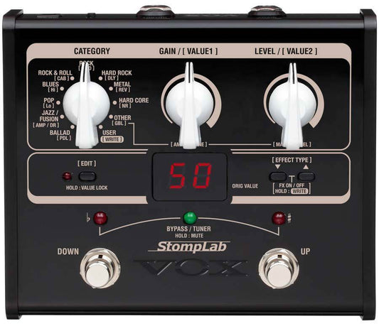 Vox Stomplab LG - Modelling Effects Pedal for Guitar