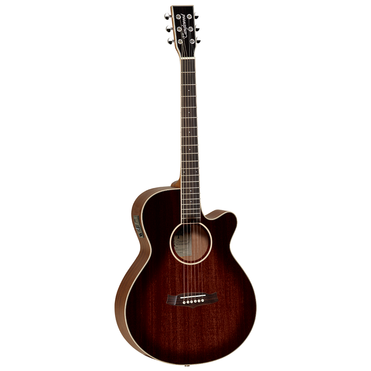 TANGLEWOOD TW4AVB WINTERLEAF SUPERFOLK C/E ANTIQUE VINTAGE BURST