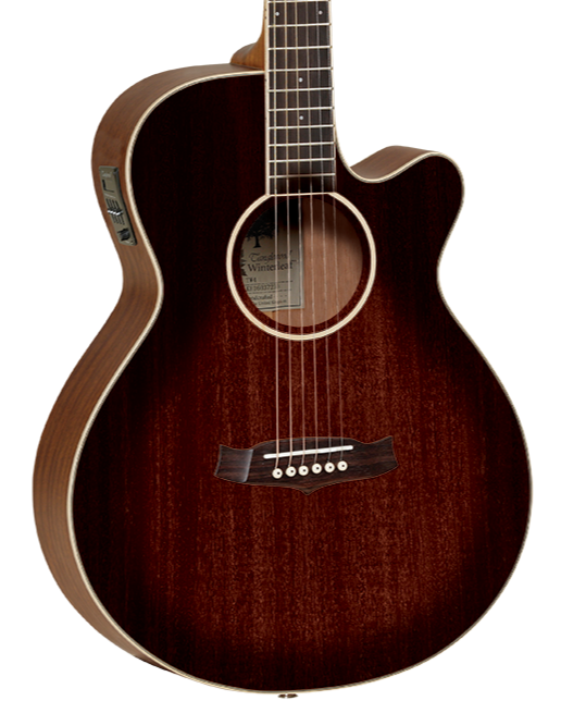 TANGLEWOOD TW4AVB WINTERLEAF SUPERFOLK C/E ANTIQUE VINTAGE BURST