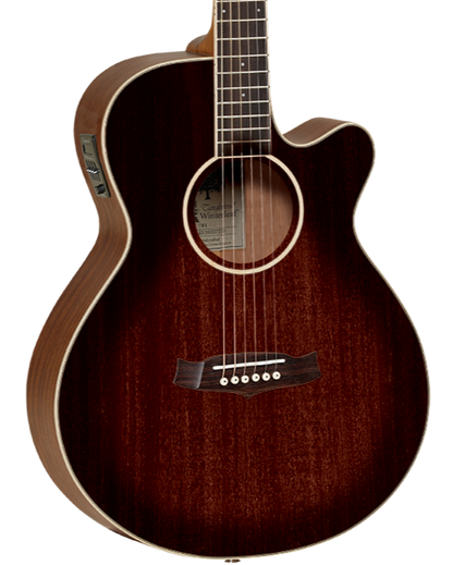 TANGLEWOOD TW4AVB WINTERLEAF SUPERFOLK C/E ANTIQUE VINTAGE BURST