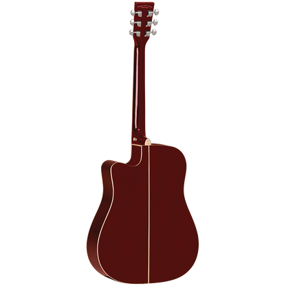 TANGLEWOOD TW5WR WINE RED GLOSS FINISH SOLID TOP
