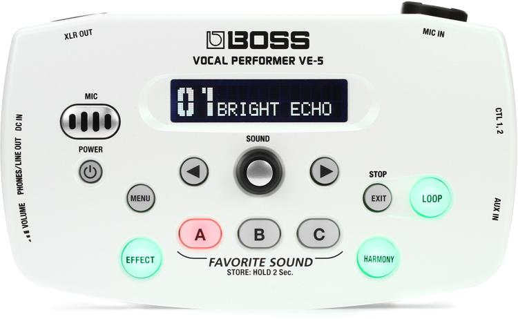 Boss VE-5 Vocal Performer - White